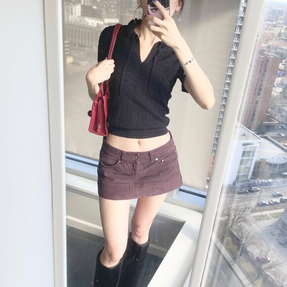 Knitted ruffle top - Picture 3 of 8